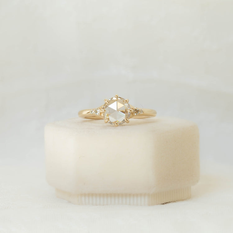 14ky 1.76ct Lab Rose-Cut Diamond Ring