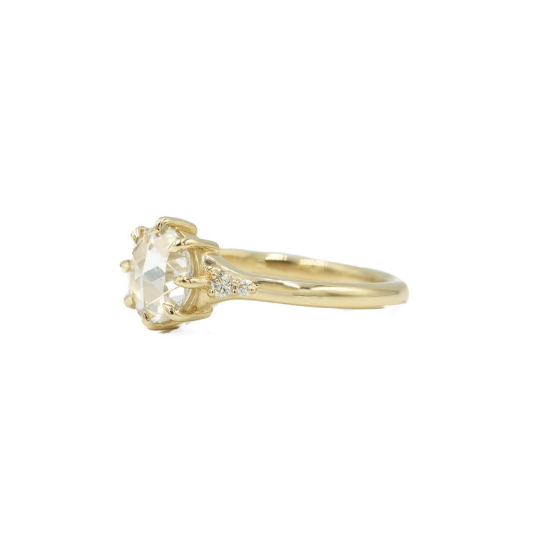 14ky 1.76ct Lab Rose-Cut Diamond Ring