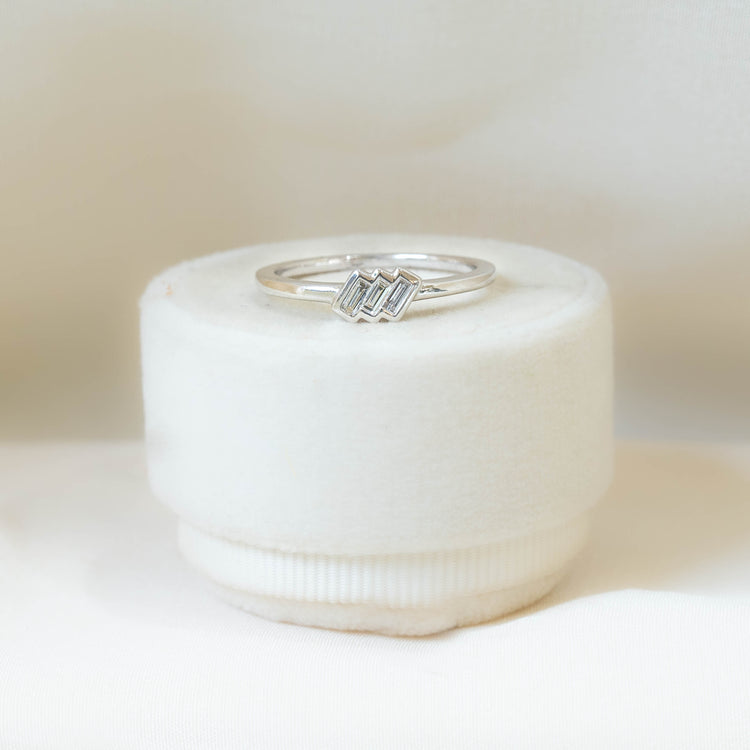 3-Stone Baguette Diamond Ring
