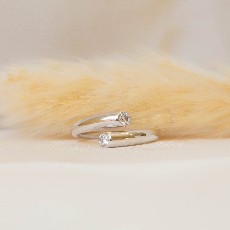 14kw Bypass Diamond Ring