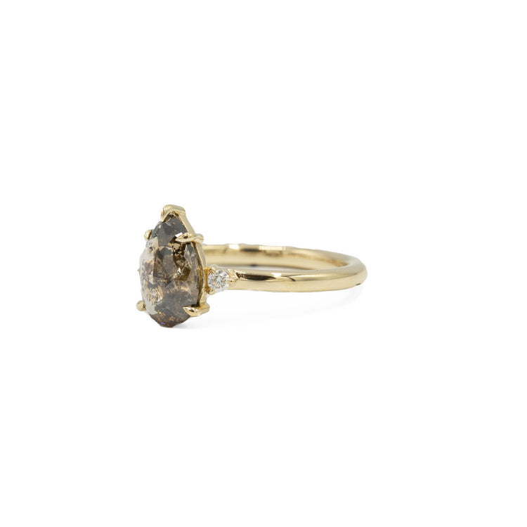 14ky 1.75ct Pear Salt & Pepper