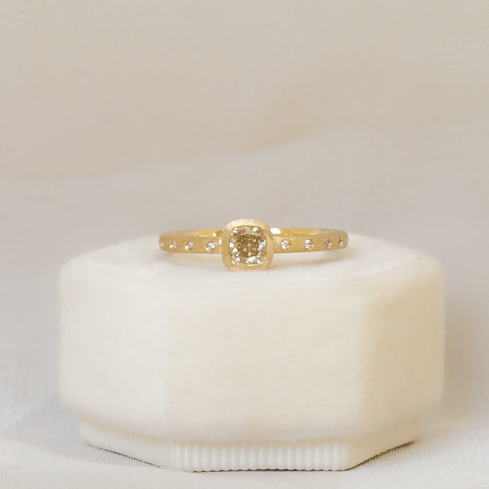 .41ct Cushion-Cut Bezel Diamond Ring