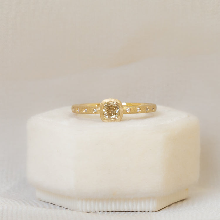 .41ct Cushion-Cut Bezel Diamond Ring
