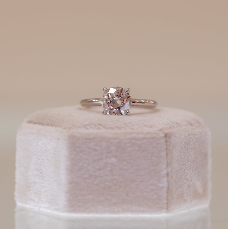Platinum 4-Prong Solitaire Diamond Ring
