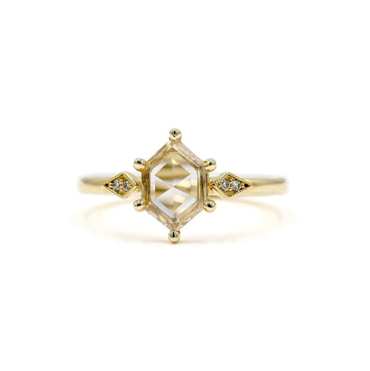 14ky .77ct Hex-Shaped