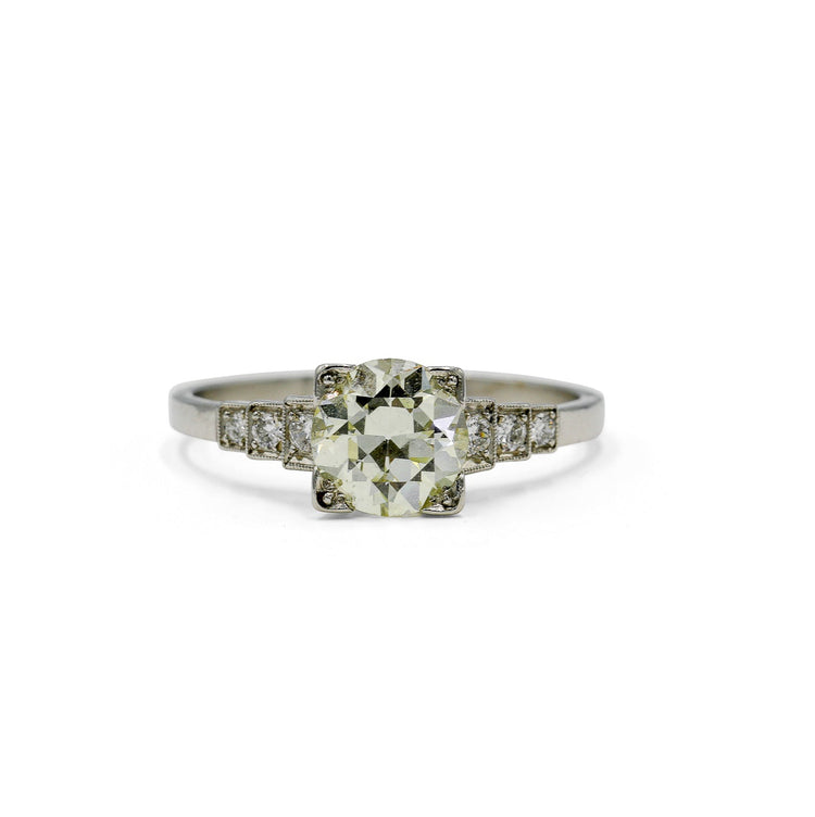 Vintage Platinum 1.28ct Diamond Ring
