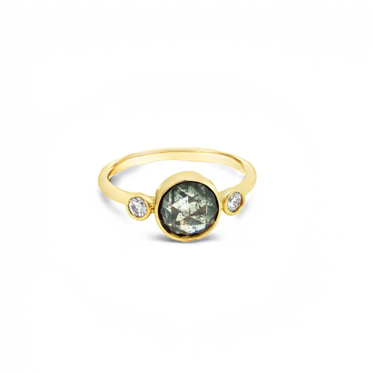 1.27ct 3-Stone Diamond Bezel Ring