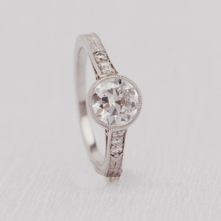 Vintage-Inspired Custom Engagement Ring