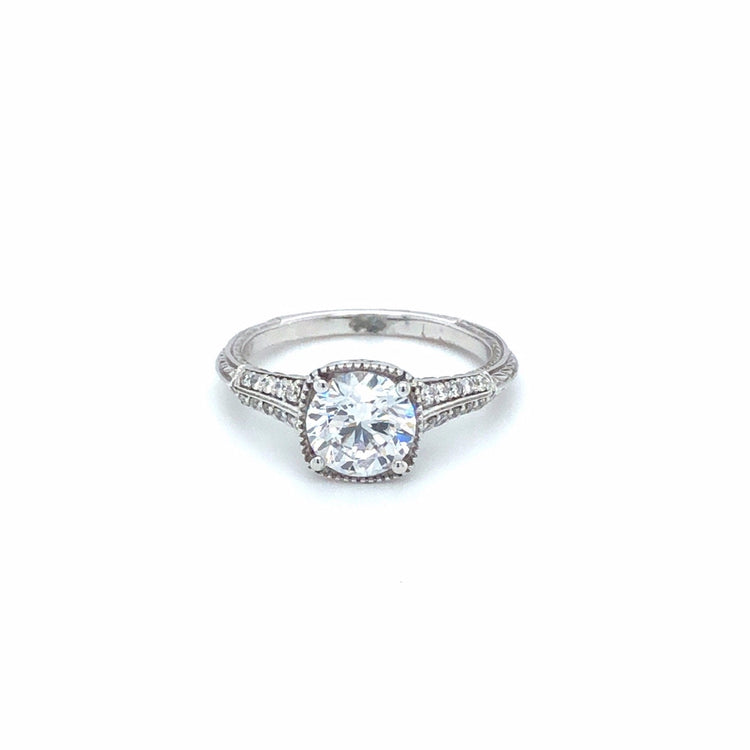 Vintage-Inspired Cushion Bezel Ring