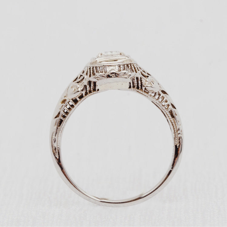 Vintage Filigree Diamond Ring
