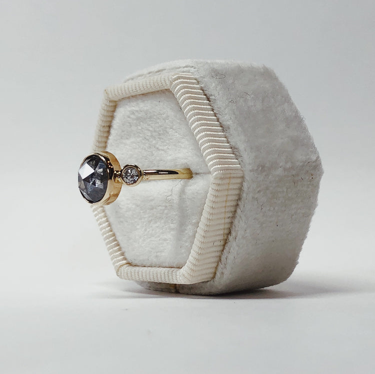 1.27ct 3-Stone Diamond Bezel Ring