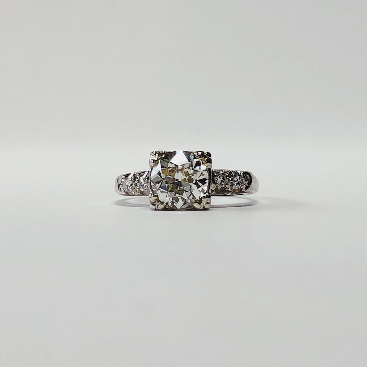 4-Prong 1.51ct Diamond Vintage Ring4-Prong 1.51ct Diamond Vintage Ring
