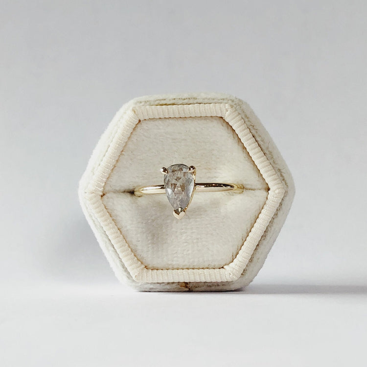 1.19ct 3-Prong Pear Solitaire Ring