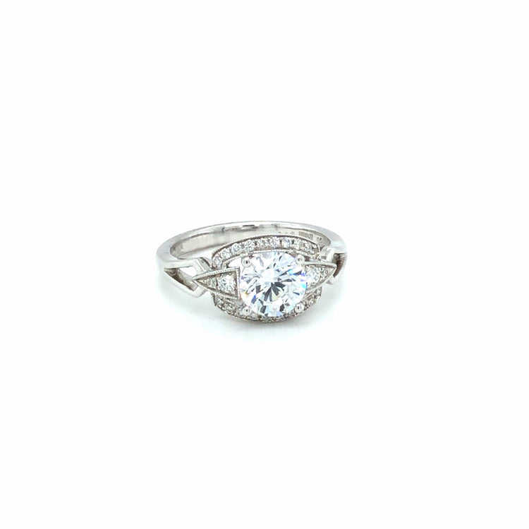 Vintage-Inspired Wide Shield & Kite Unique Ring