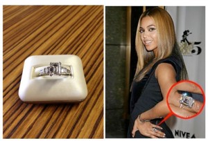 Beyonce Shows Off Her 18 Carat Emerald-Cut Diamond!