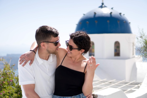 Congratulations Bita + Austin On Your Santorini Engagement!