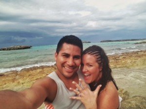 Platinum Engagement Ring Takes Center Stage In a Caribbean Proposal!