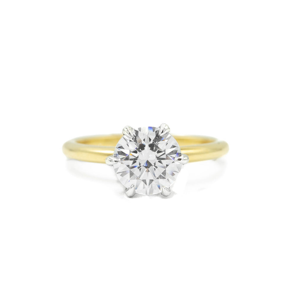 14ky 6-Prong Solitaire Diamond Ring