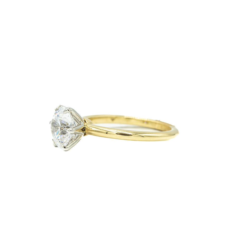 14k Yellow Gold 6-Prong Solitaire