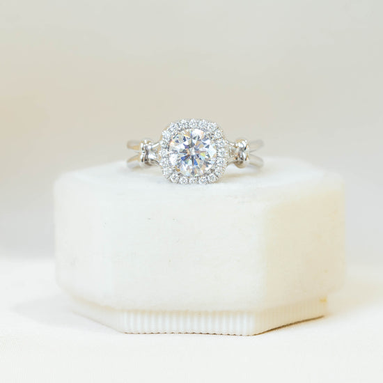 14kw Cushion Halo Split By Uneek Jewelry