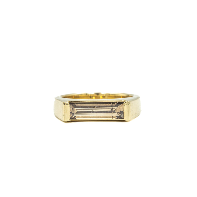 1.72ct Champagne Baguette East-West Diamond Ring