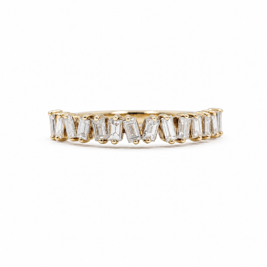 14ky .50ctw Baguette Diamond Scatter Band