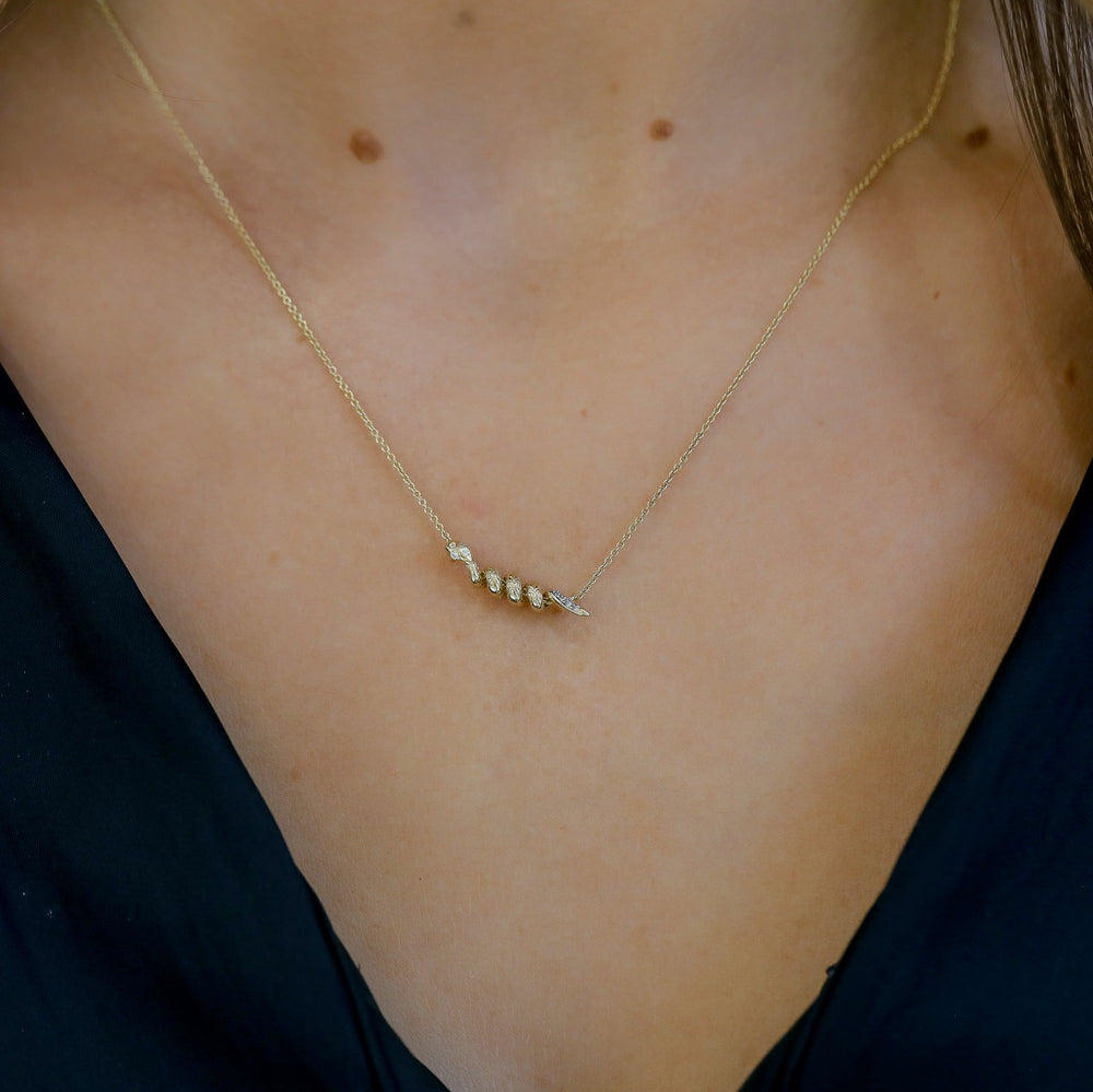 14ky Tiny Serpent Necklace