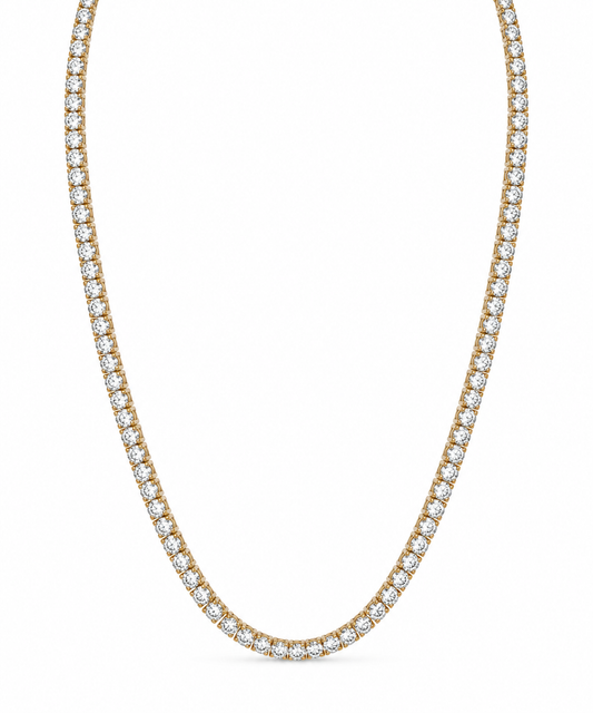 14ky 10.04ctw Lab Grown Diamond Tennis Necklace