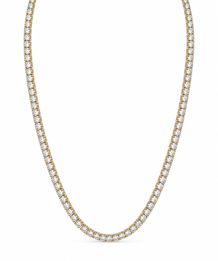14ky 10.04ctw Lab Grown Diamond Tennis Necklace