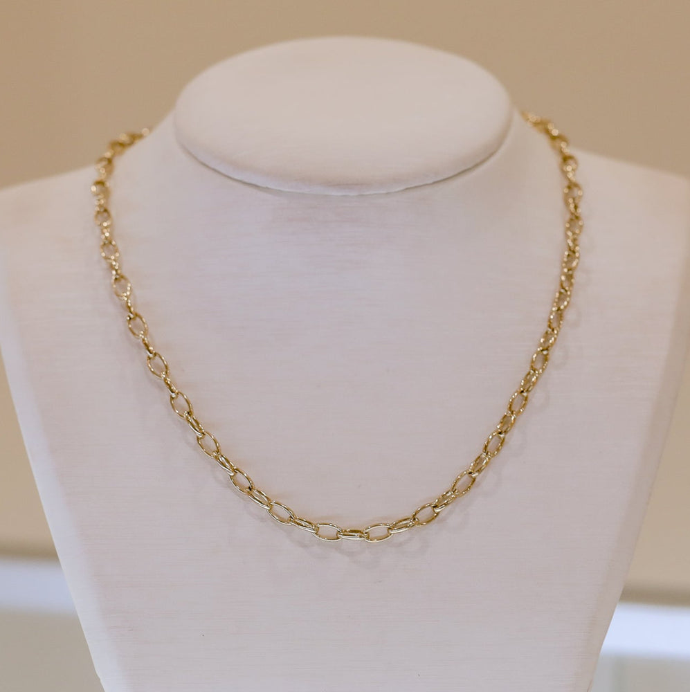 14ky 4.7mm Oval Link Cable Chain 18