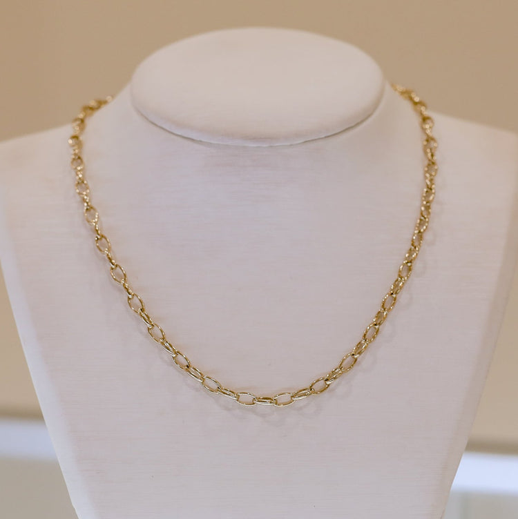 14ky 4.7mm Oval Link Cable Chain 18