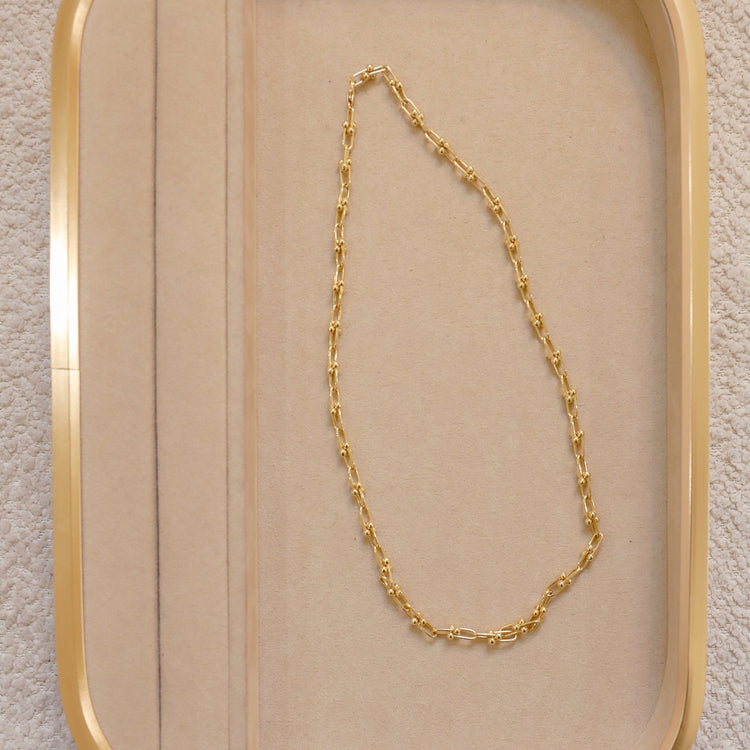 14ky 3.85mm Semi-Solid Hardware Link Chain