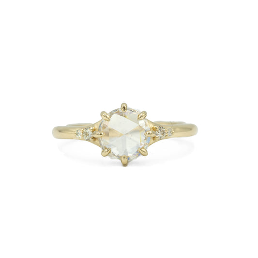 1.16ct Rose-Cut Lab-Grown Diamond Ring