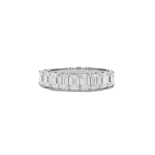 14kw 1.80ctw Emerald-Cut Lab-Grown Diamond Band