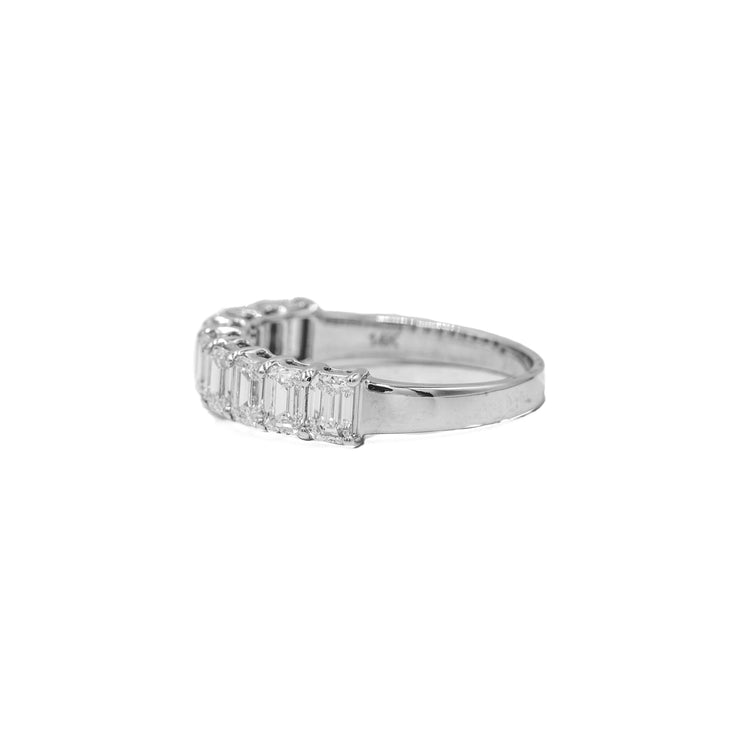 14kw 1.80ctw Emerald-Cut Lab-Grown Diamond Band