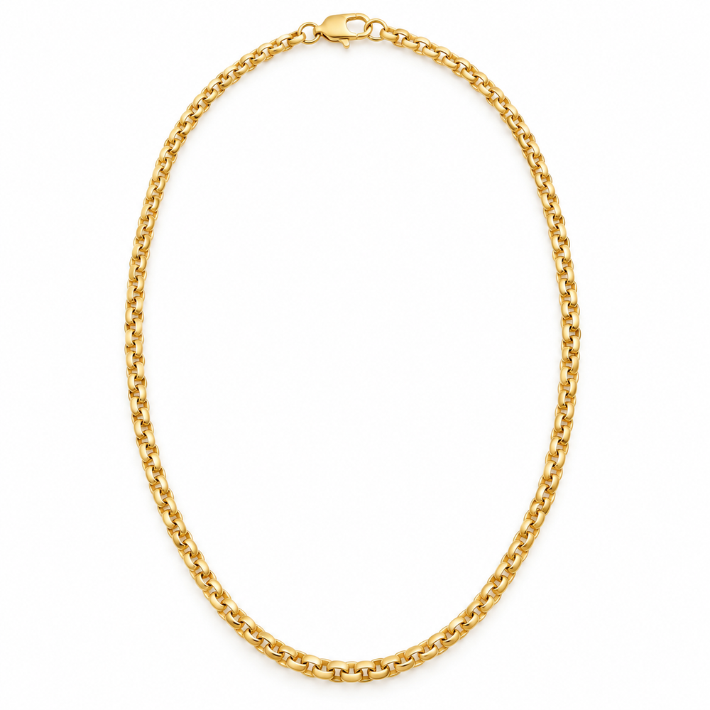 14ky 3mm Vintage Fancy Cable Chain