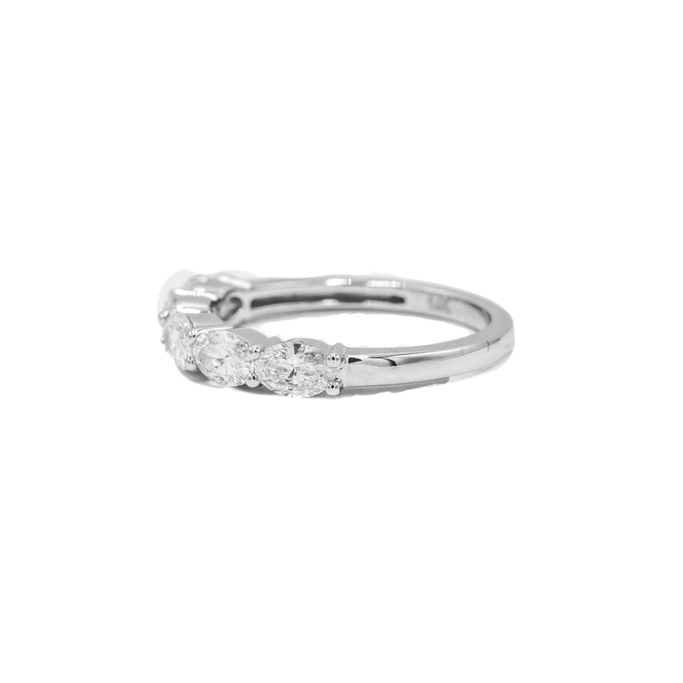 14kw 1.0ctw Oval Lab-grown Diamond Band