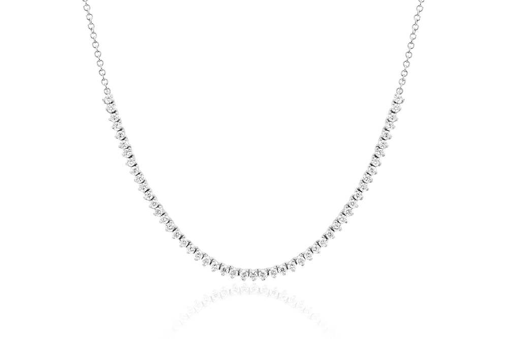 14kw Diamond Segment Necklace by EF Collection