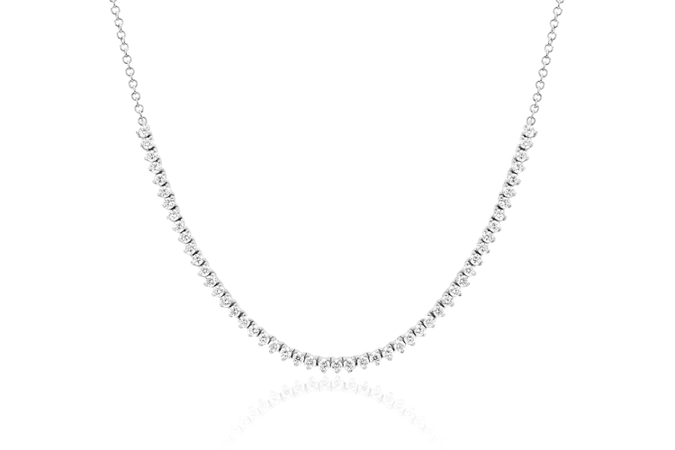 14kw Diamond Segment Necklace by EF Collection