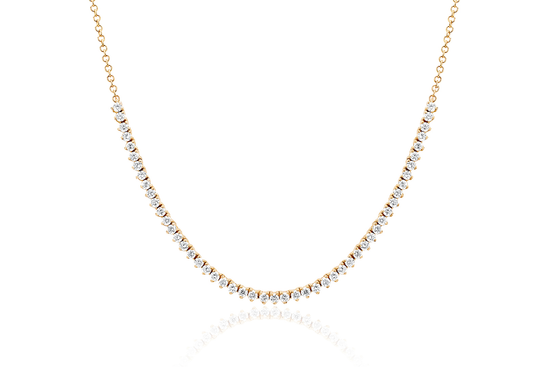14ky Diamond Segment Necklace by EF Collection