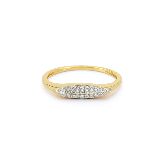 14y Pave Diamond Treasure Ring by EF Collection