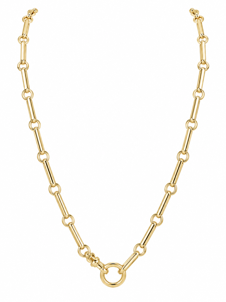 14ky Bar & Swivel Necklace