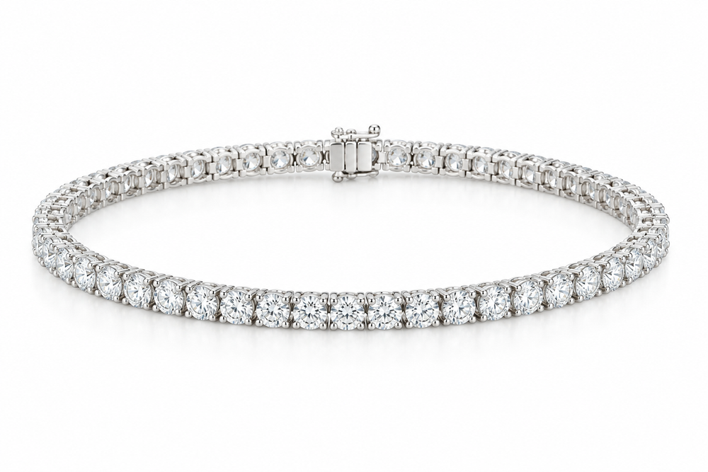 14kw 7.24ctw Lab Diamond Tennis Bracelet
