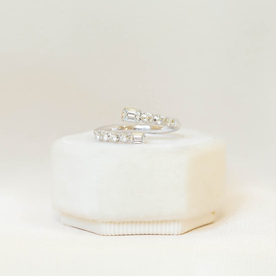 14kw Diamond Bypass Ring