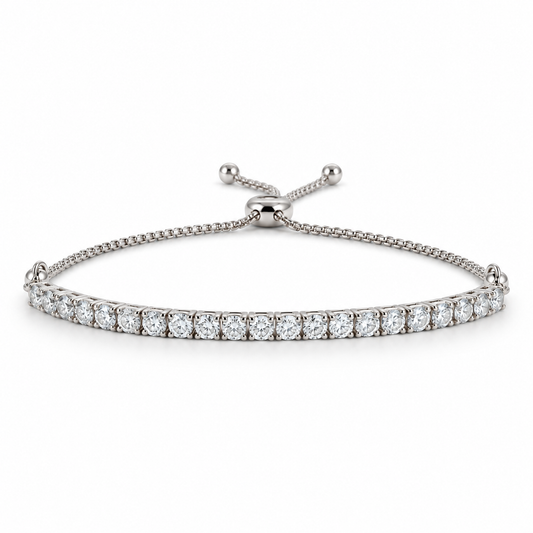 14kw 1.50ctw Bolo Lab Diamonds Bracelet