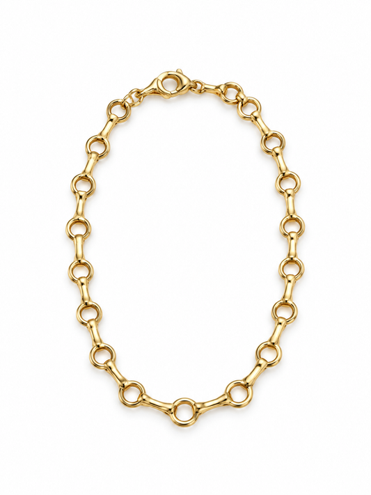 14ky 7" Bone Chain Bracelet