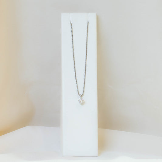 Platinum .75ct Round Diamond Pendant