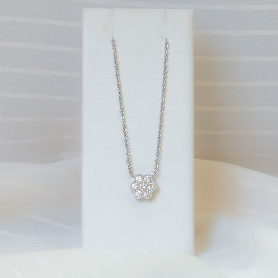 14kw Clover Diamond Pendant