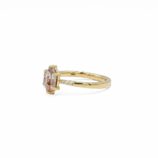 14ky 1.39ct Hexagon Calico Salt & Pepper 