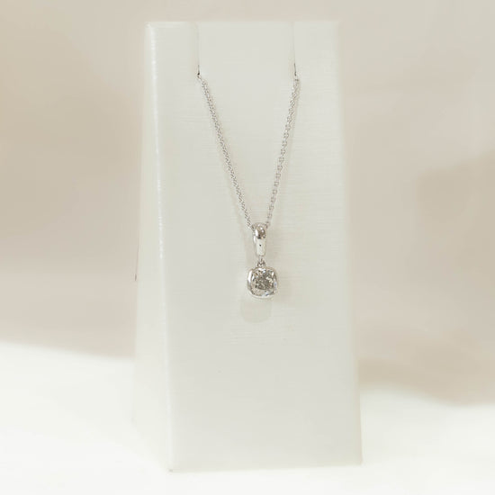 14w .71ct Cushion-Cut Diamond Pendant